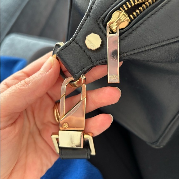 Luana Italian Black Leather Purse - Picture 9 of 13